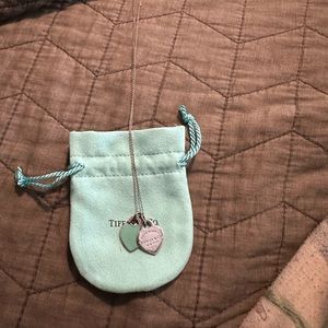 Tiffany & Co Return to Tiffany Double Heart Tag Necklace